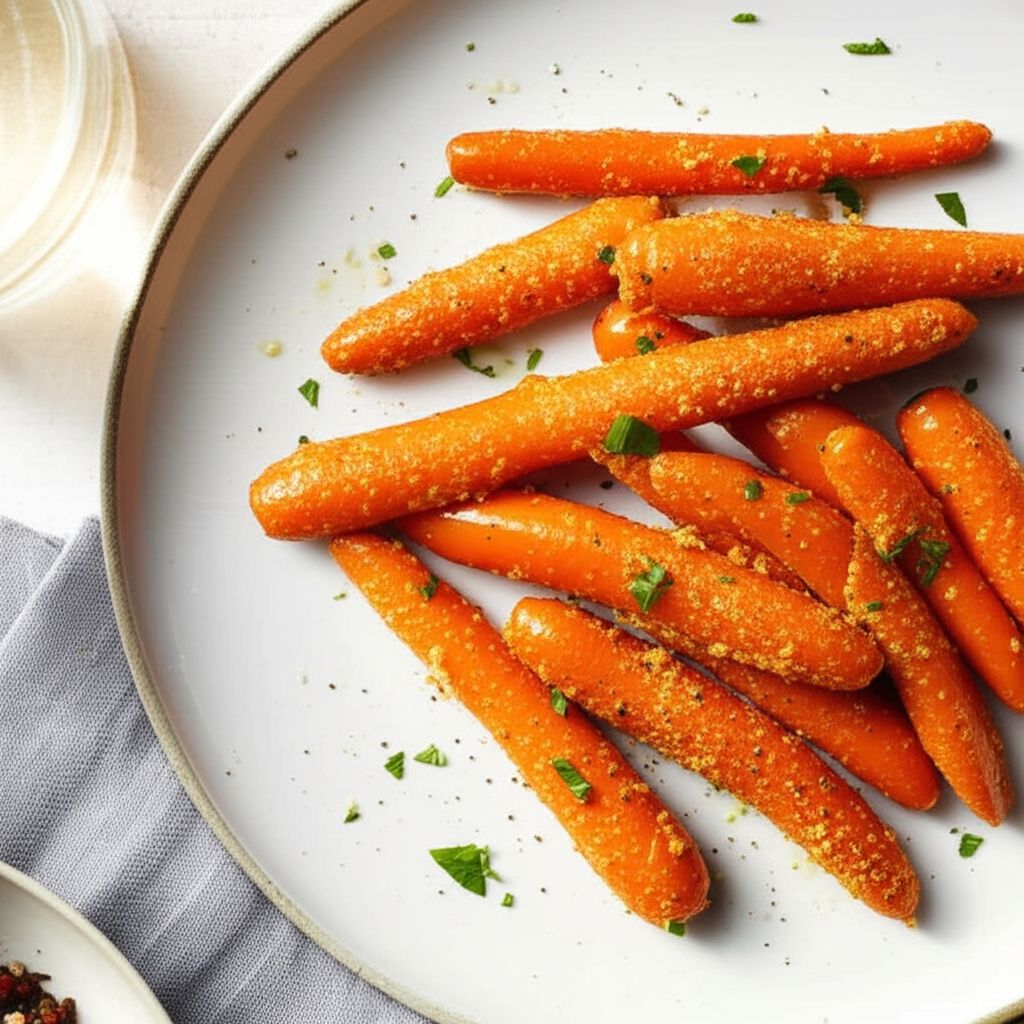 Parmesan Crusted Baby Carrots
