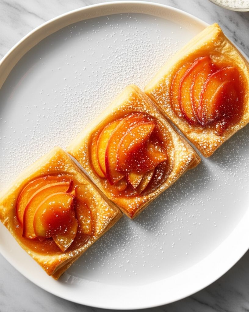 Peach Tartlets with Apricot Glaze