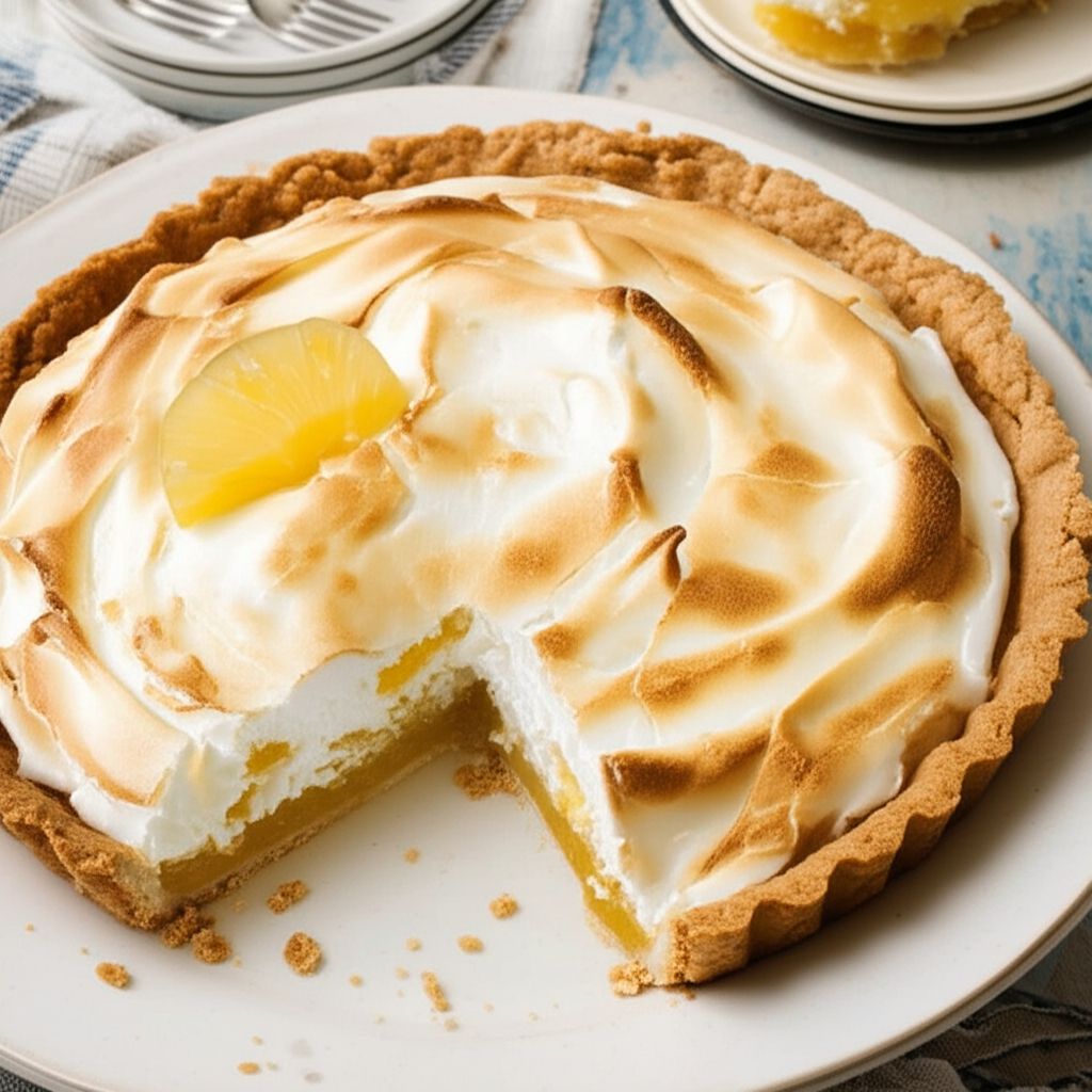 Pineapple Meringue Tart