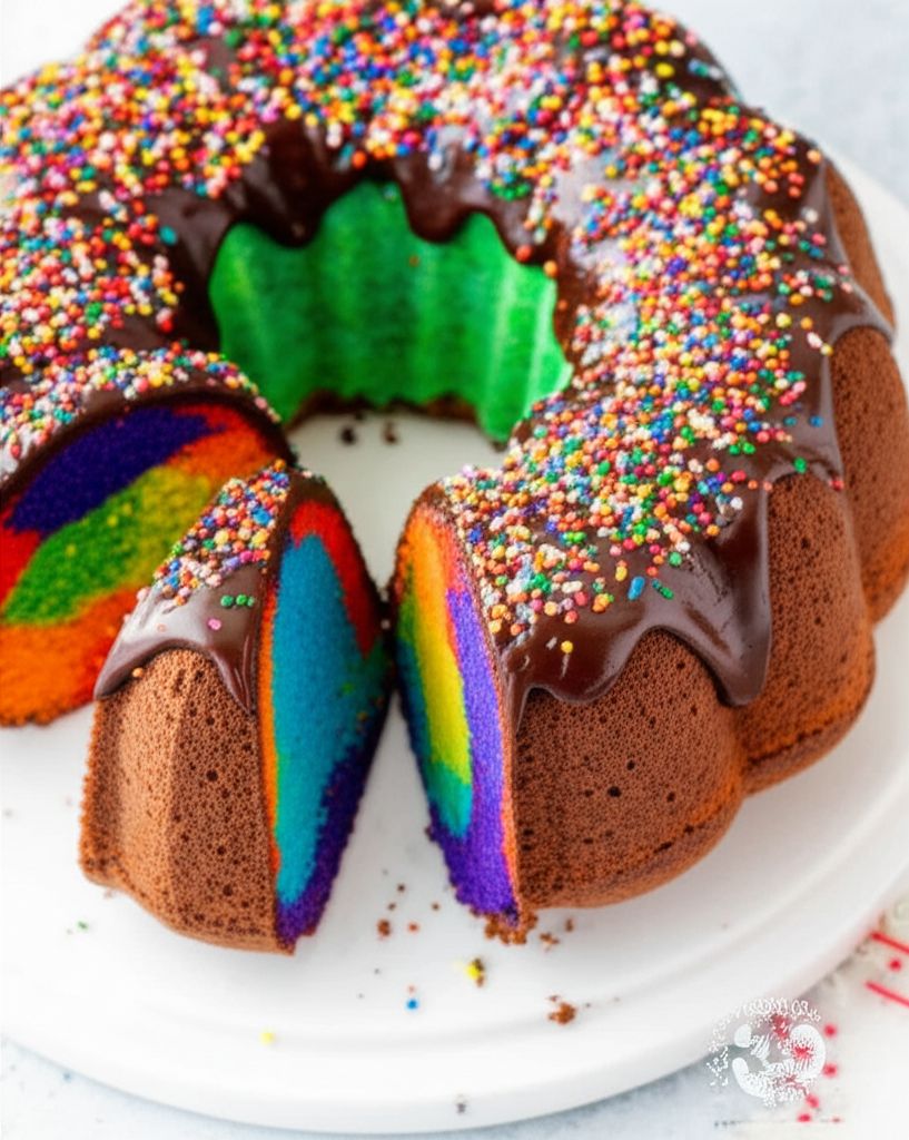 Rainbow Bundt® Cake