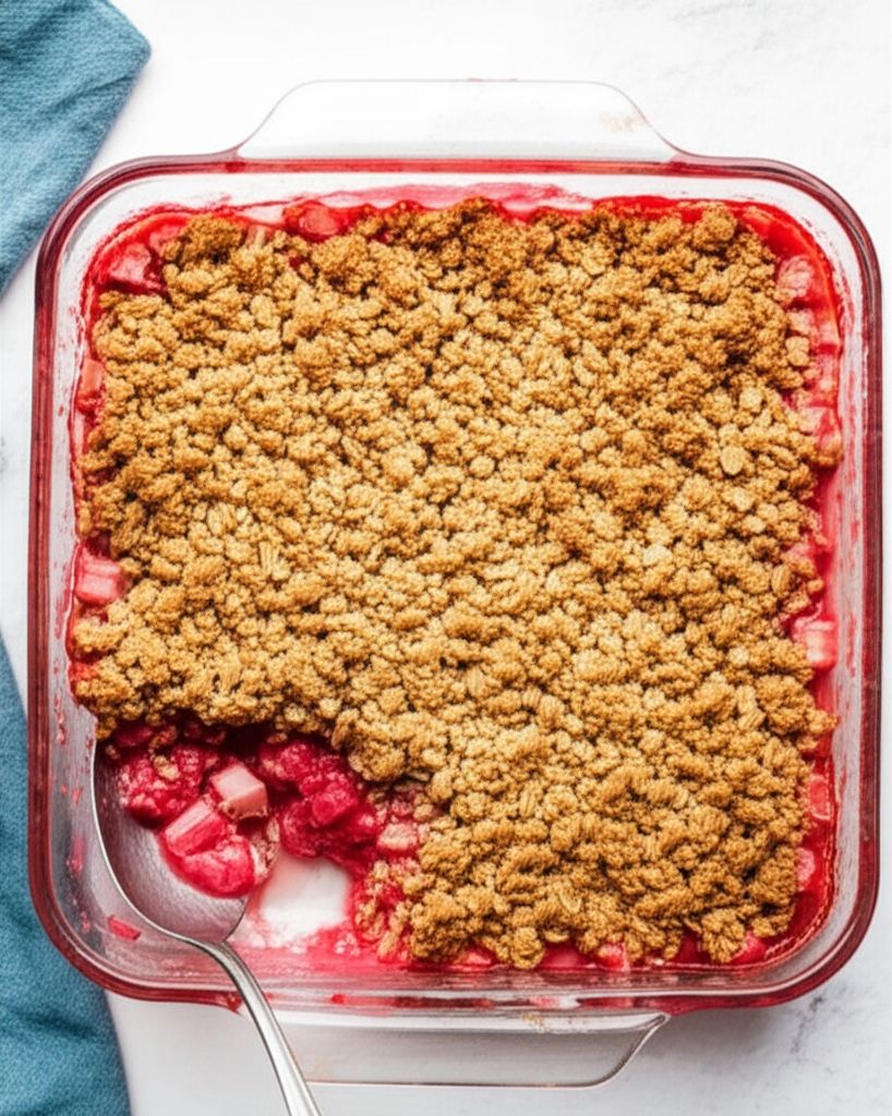 Rhubarb-Raspberry Crunch