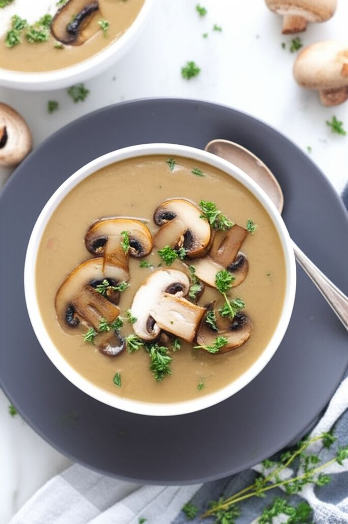 Roasted Mushroom Soup