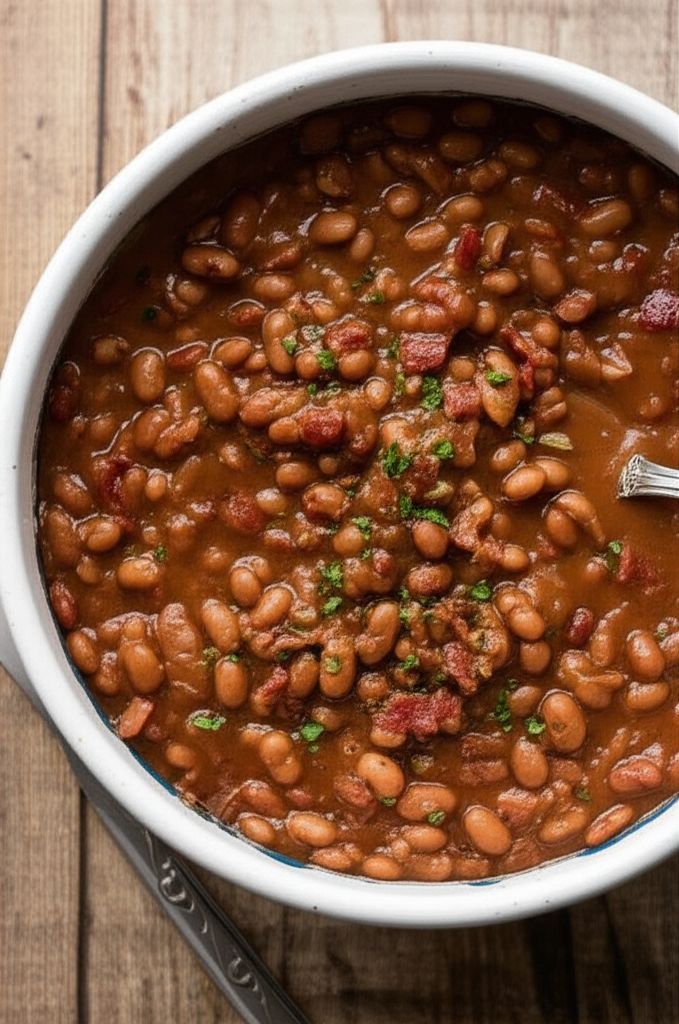 Slow Cooker Homemade Beans