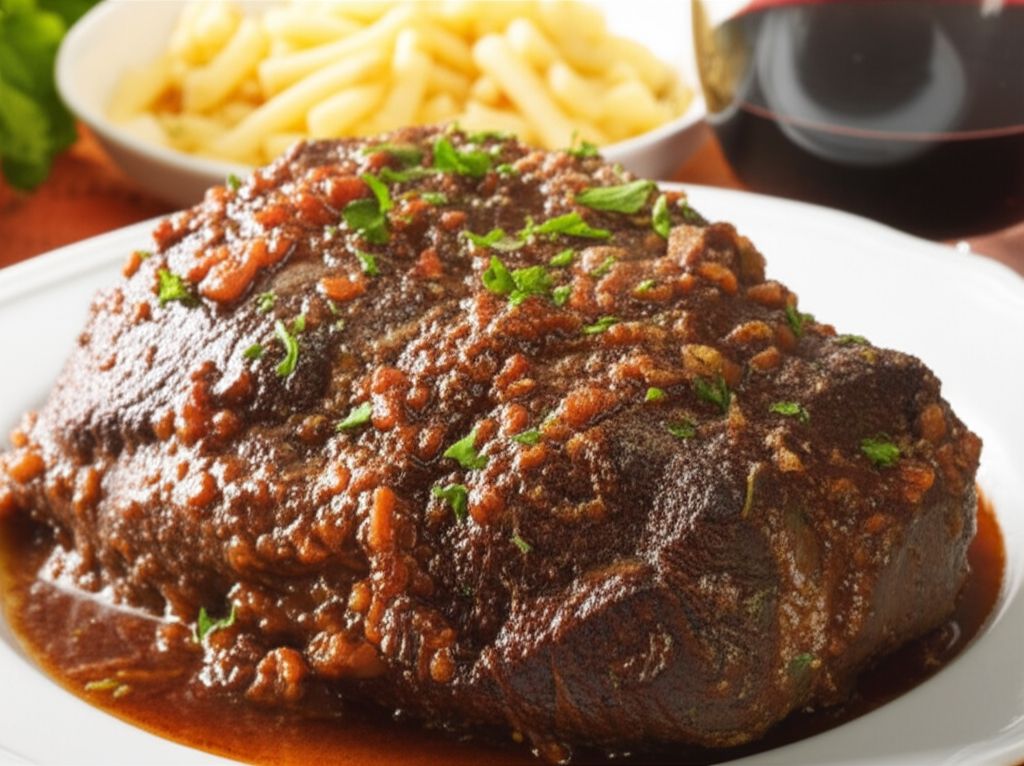 Slow Cooker Pot Roast with Malbec (Red Wine)