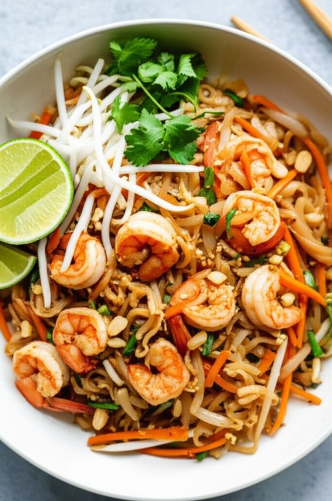 Spicy Shrimp Pad Thai
