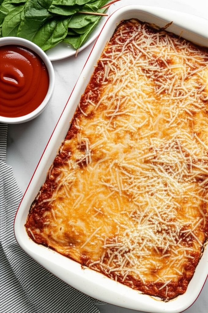 Spinach, Sausage and Cheese Bake