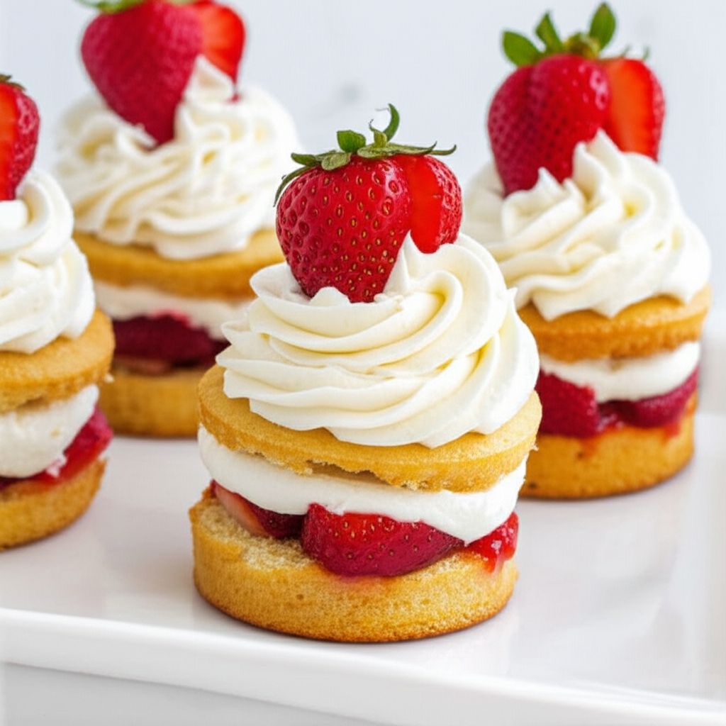 Strawberries and Cream Cupcakes
