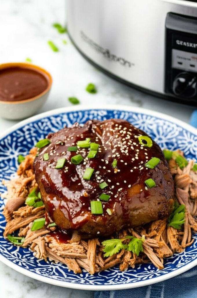 Teriyaki Pulled Pork in the Slow Cooker