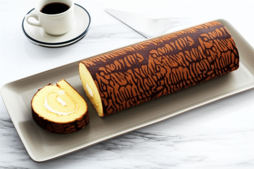 Tiger Skin Chiffon Cake Roll