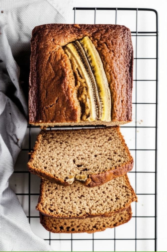 Whole Wheat Banana Bread with Flaxseed and Oats