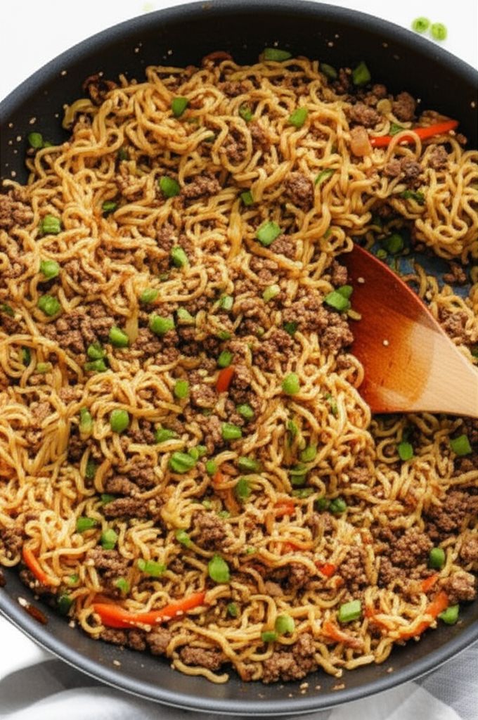 Asian Ground Beef Noodle Bowls