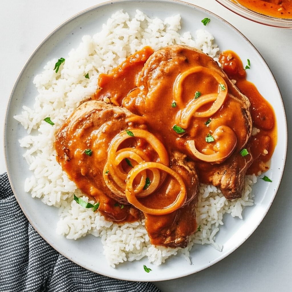 Baked Pork Chops in Mushroom Sauce