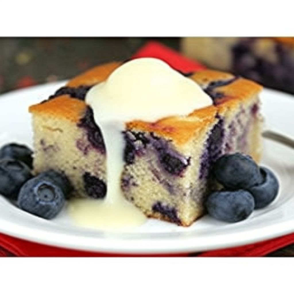 Blueberry Pudding with Hard Sauce