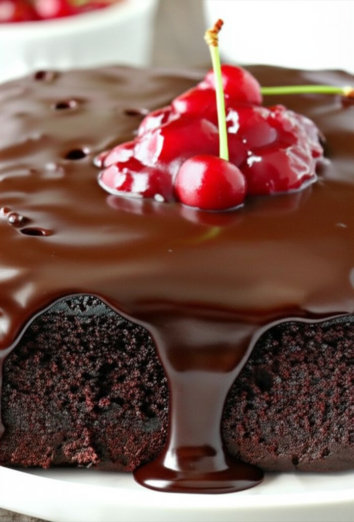 Cherry Devil's Food Cake