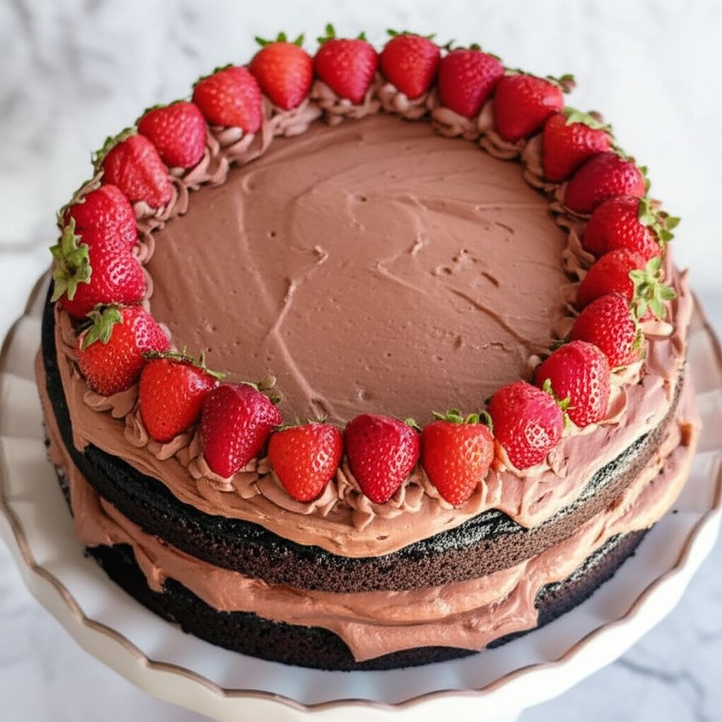 Chocolate Strawberry Cake