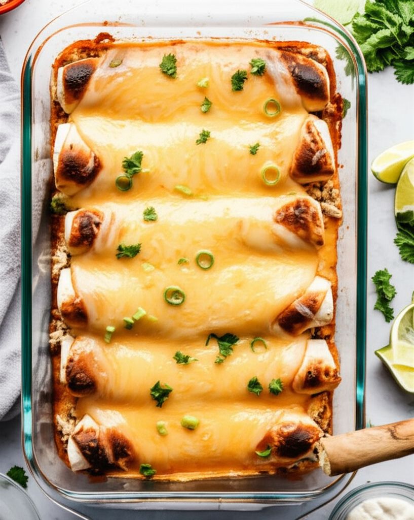 Easy White Chicken Enchiladas