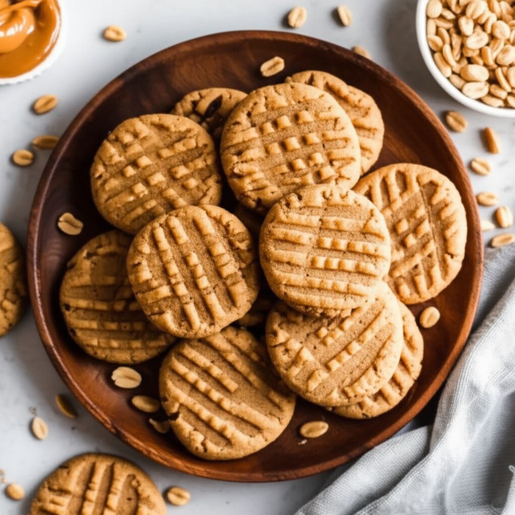 Easy Whole Wheat Peanut Butter Cookies
