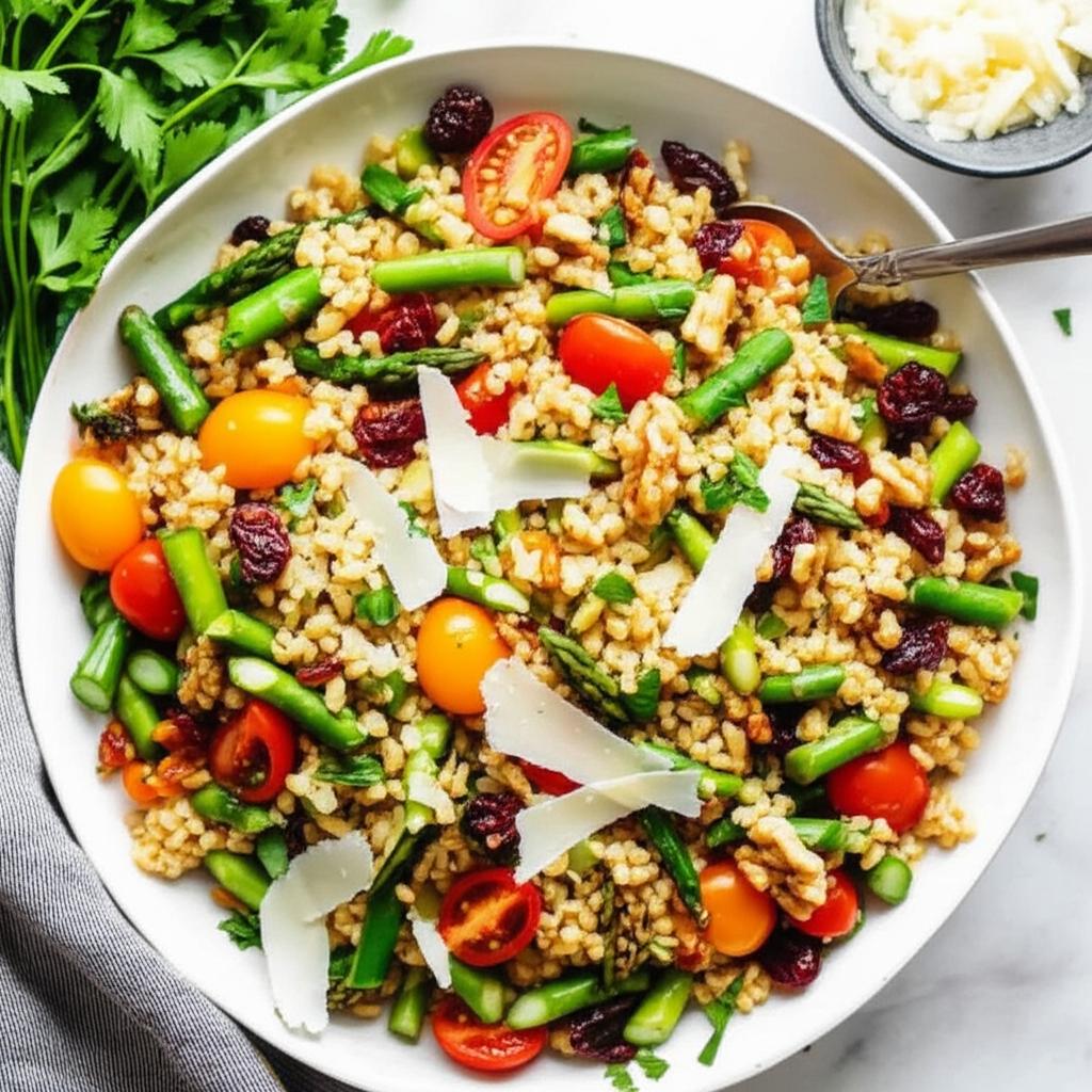 Farro Salad with Asparagus and Parmesan