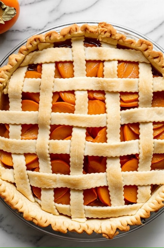 Fuyu Persimmon Pie