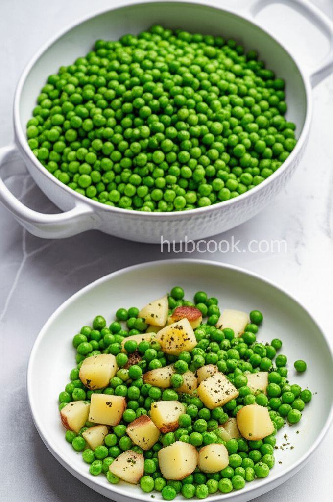 Glazed Peas and Potatoes with Mint