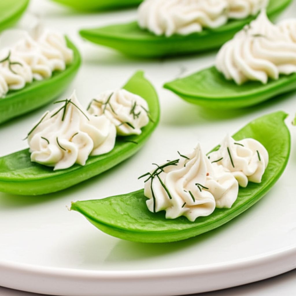 Mauigirl's Smoked Salmon Stuffed Pea Pods