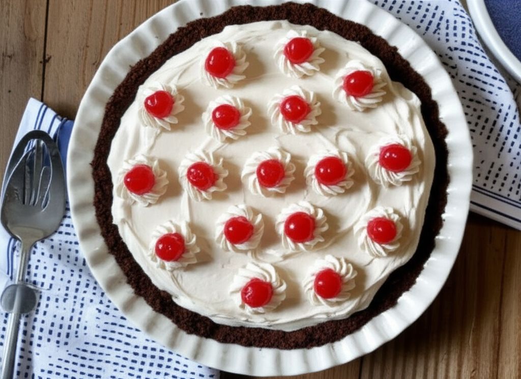 No Bake Double Chocolate Coconut Pie