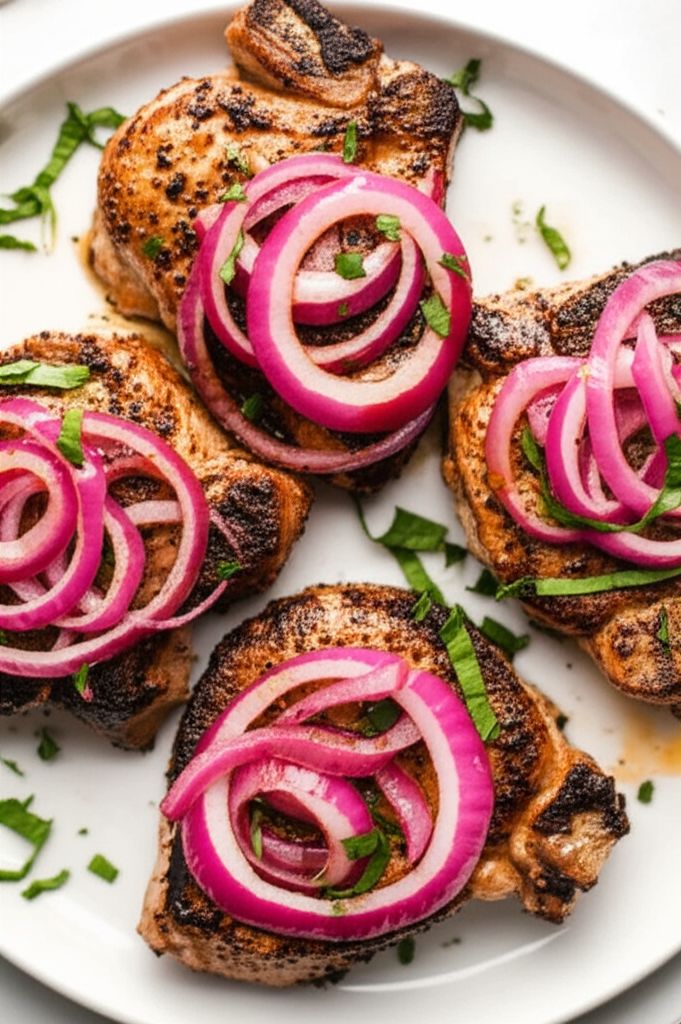 Pork Chops with Sweet Mustard Sauce
