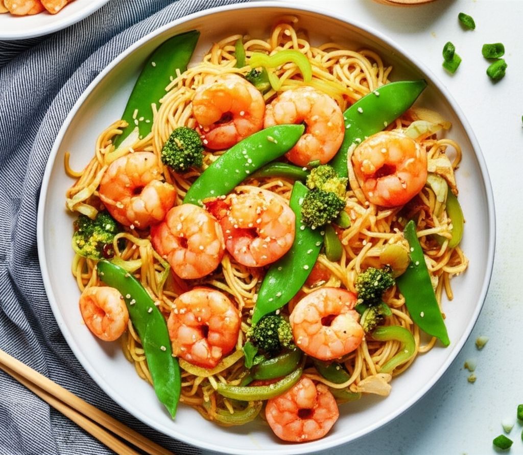 Quick Shrimp Lo Mein