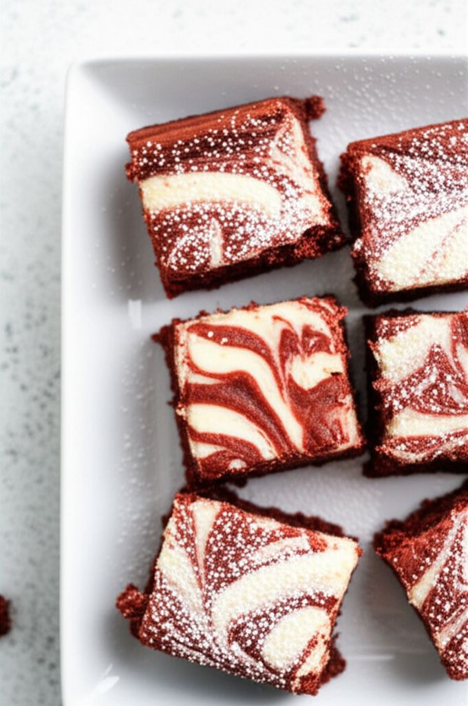 Red Velvet Brownies with Cream Cheese Frosting