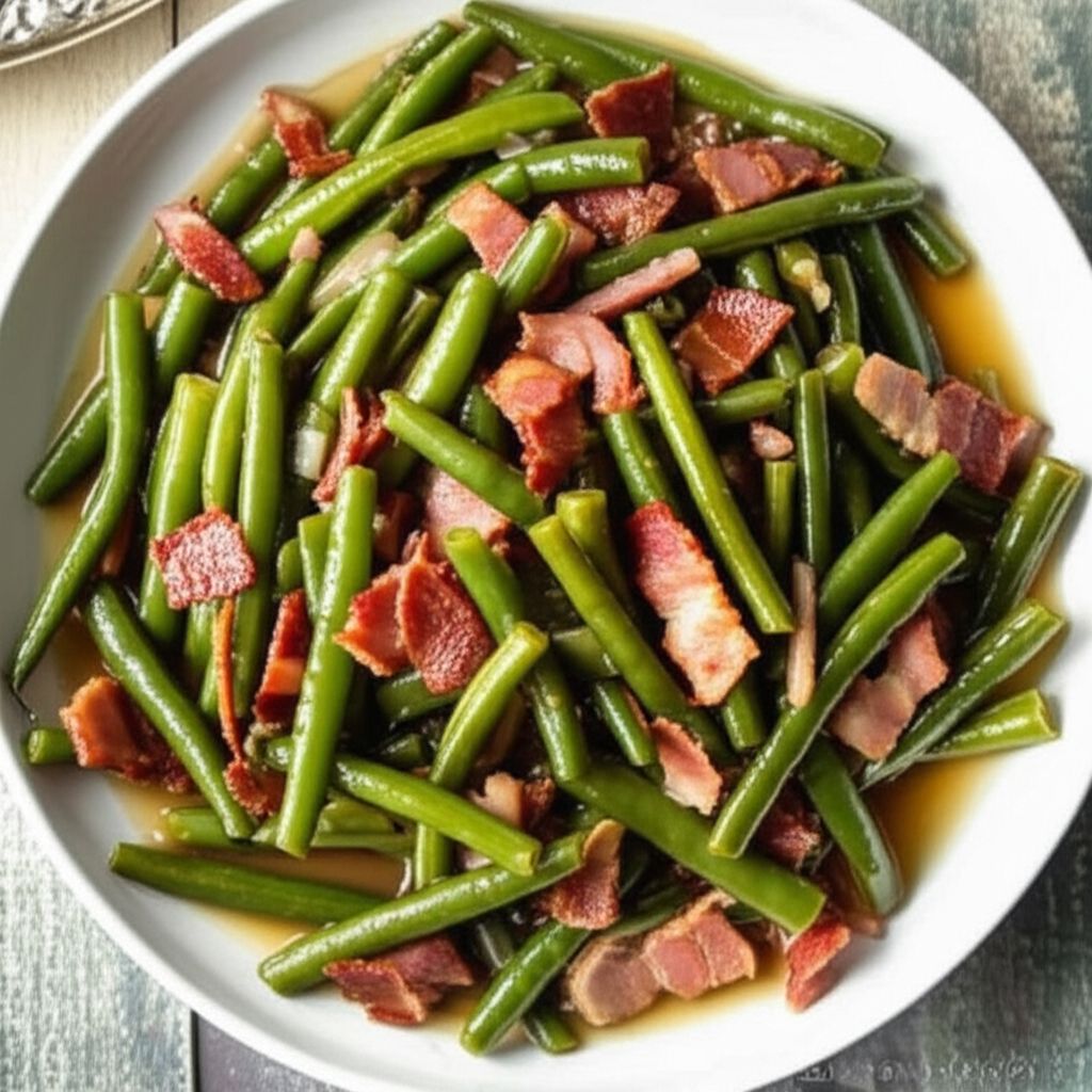 Savory Slow Cooker Green Beans