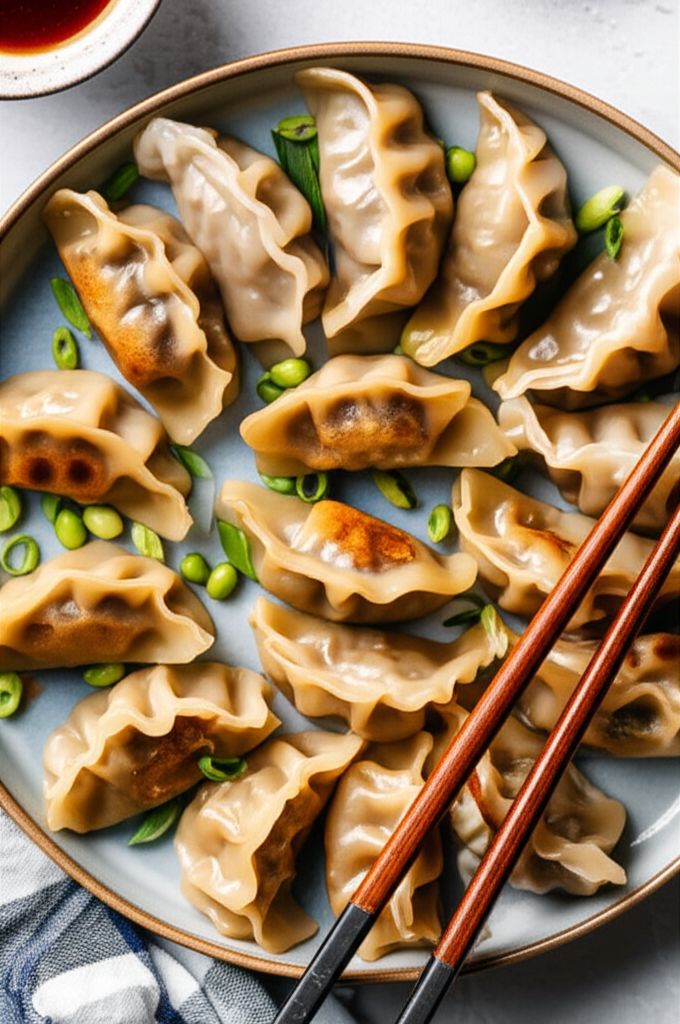 Shrimp and Edamame Dumplings