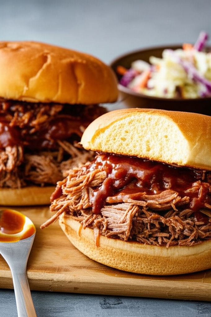Slow Cooker Shredded Beef Sandwiches