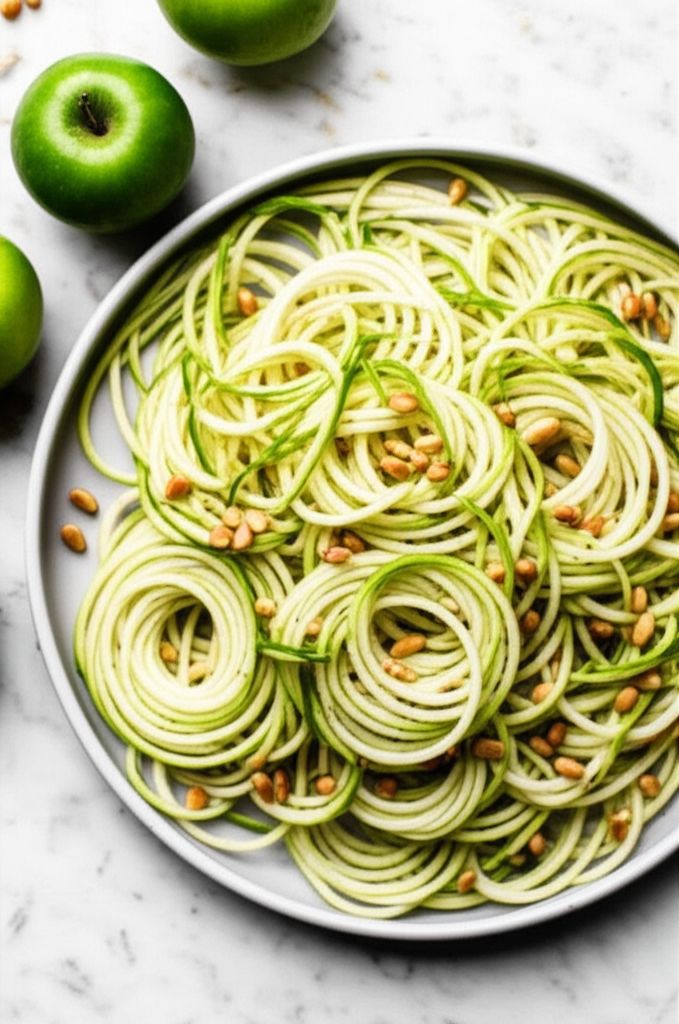 Spiralized Apple Salad