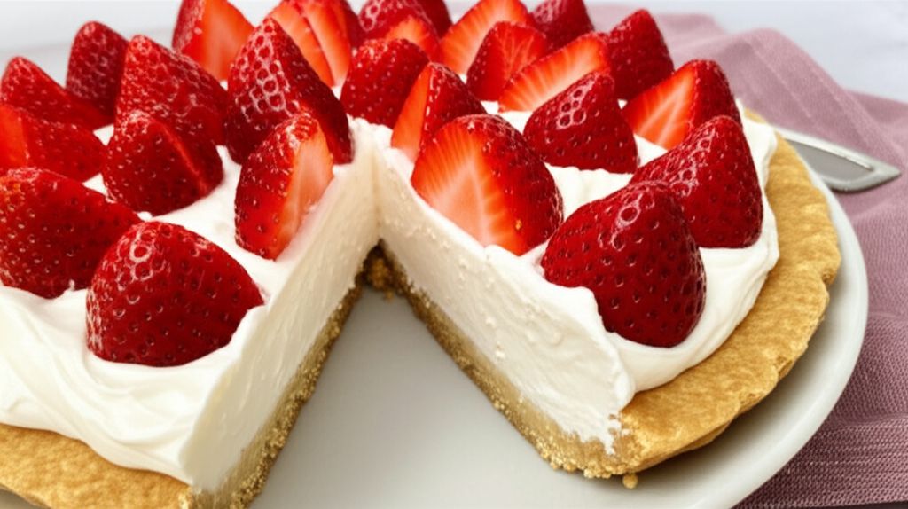 Strawberry Cream Pie to Die For