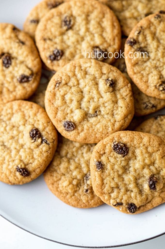 Thin and Crispy Oatmeal Raisin Cookies