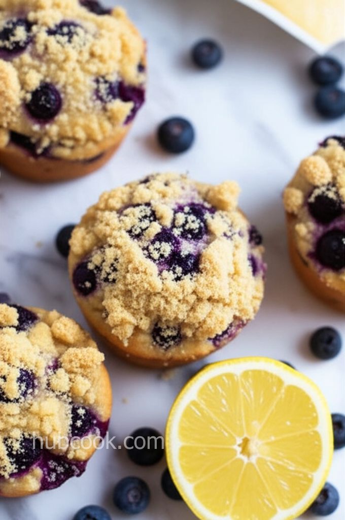 Wild Blueberry Lemon Crumb Cakes