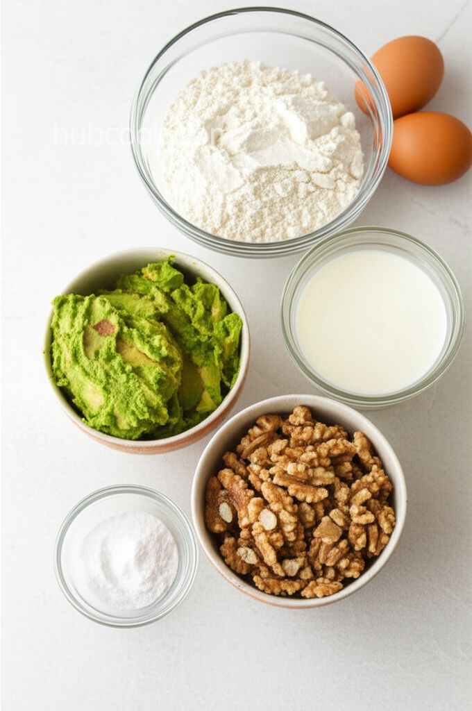 Avocado Banana and Walnut Muffins