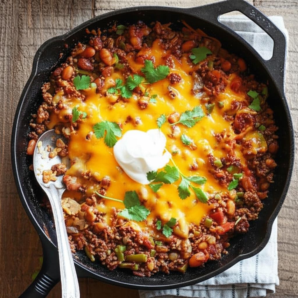 Beefy Naked Burrito Skillet