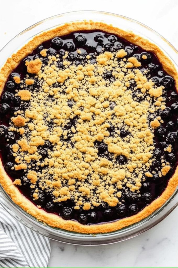 Blueberry Custard Pie