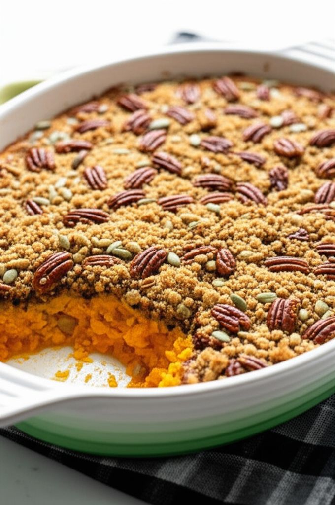 Butternut Squash and Pecan Casserole