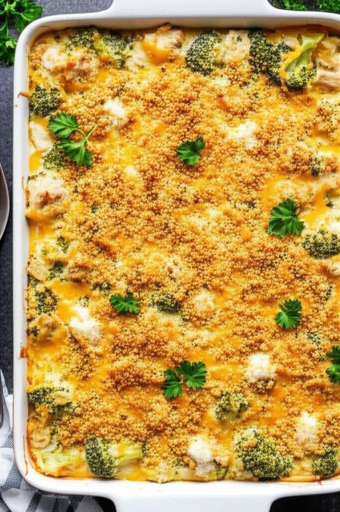 Chicken, Broccoli, and Cottage Cheese Casserole