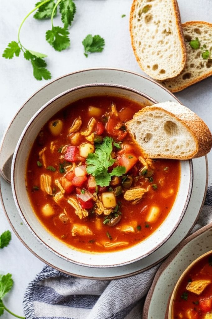 Chipotle Pepper and Chicken Soup