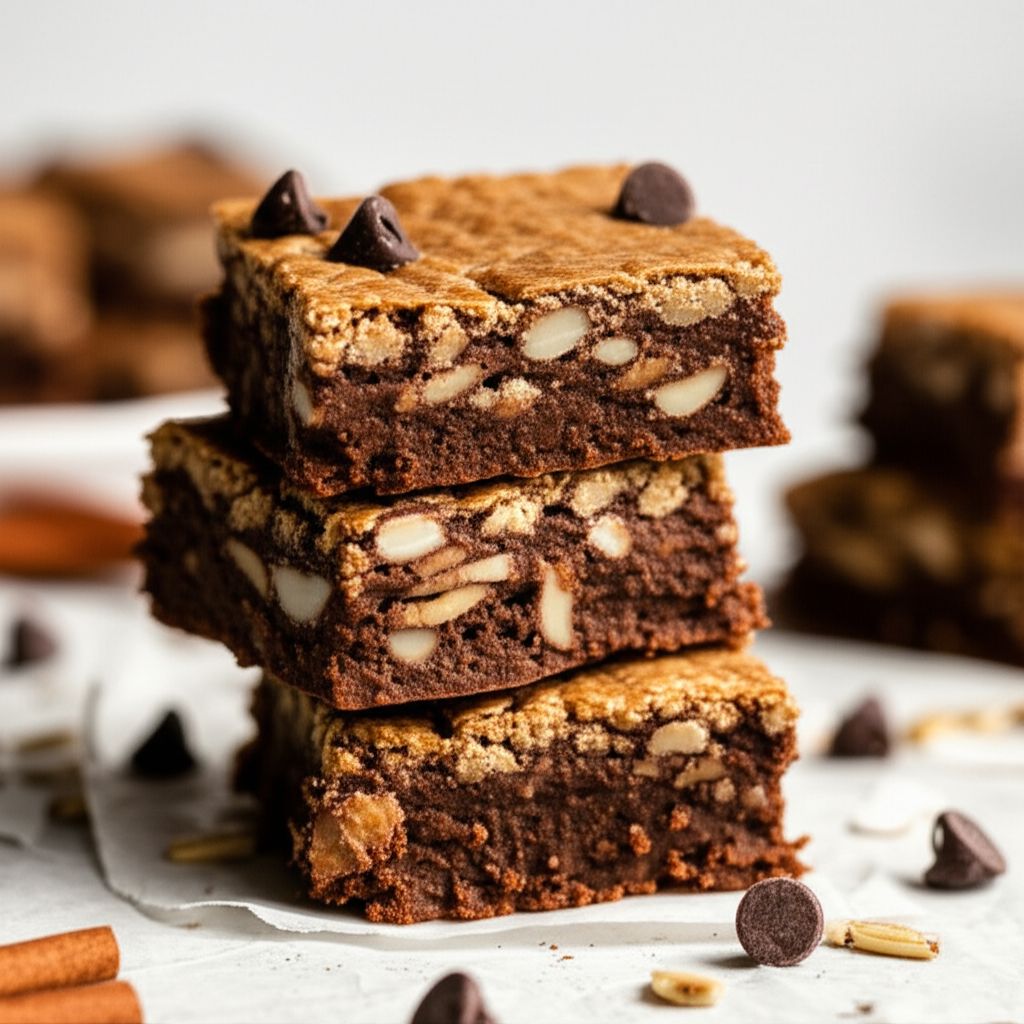 Chocolate Almond Coconut Breakfast Bars