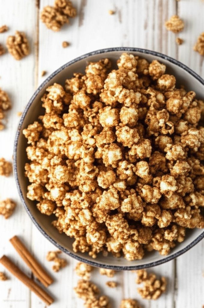 Cinnamon Roll Popcorn