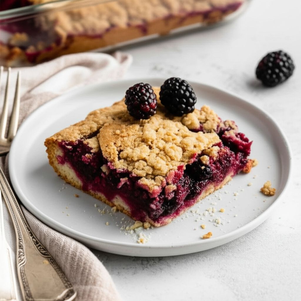 Easy Blackberry Crumble Cake