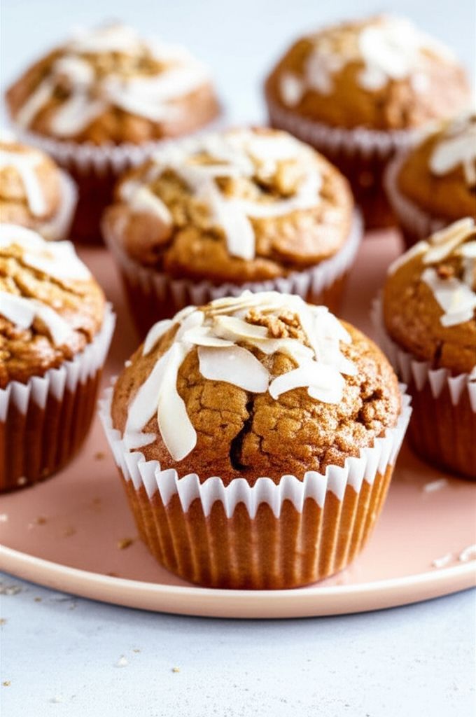 Golden Coconut Almond Muffins