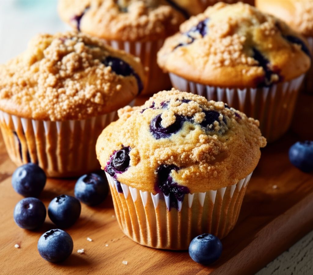 Healthier To Die For Blueberry Muffins