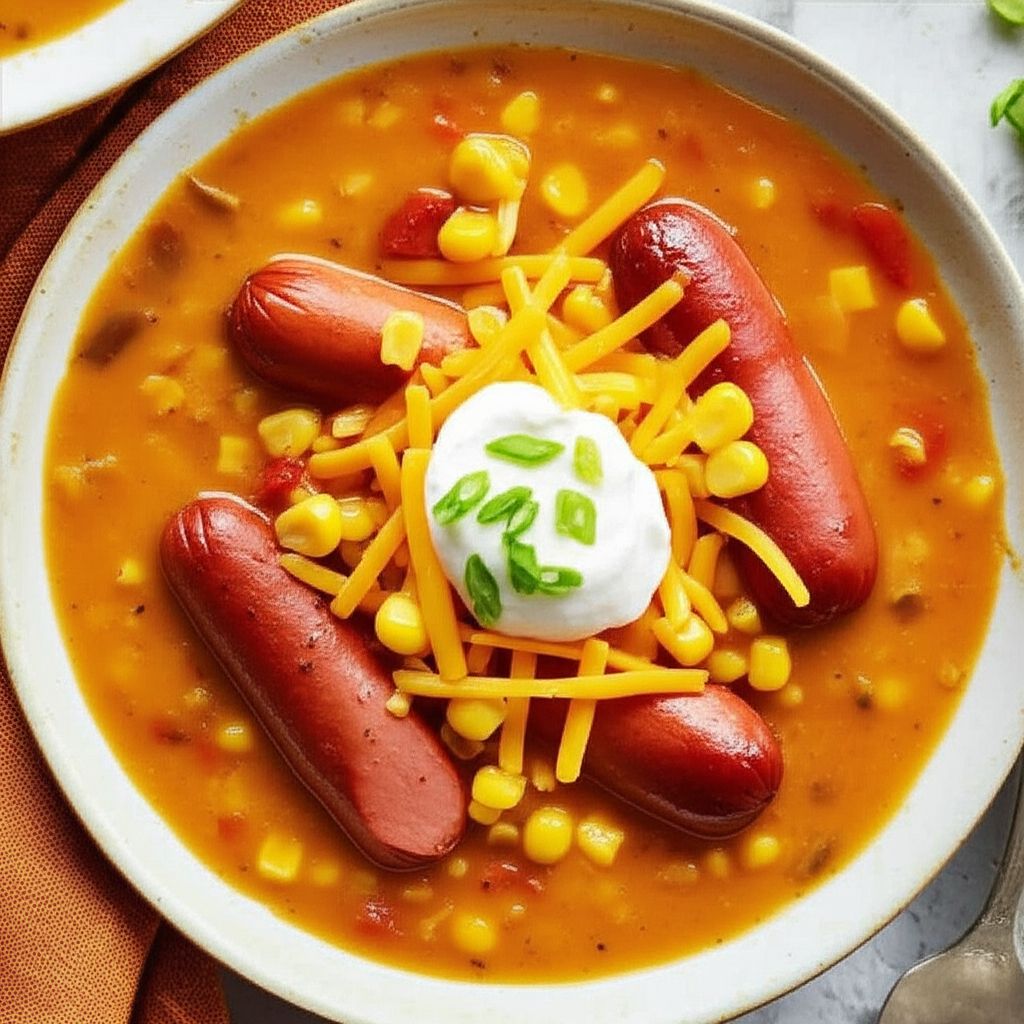 Hearty Hot Dog Soup