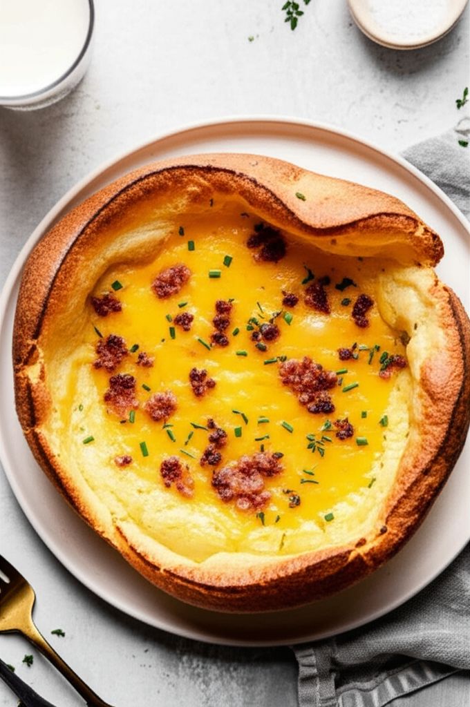 Herb, Sausage, and Cheese Dutch Baby