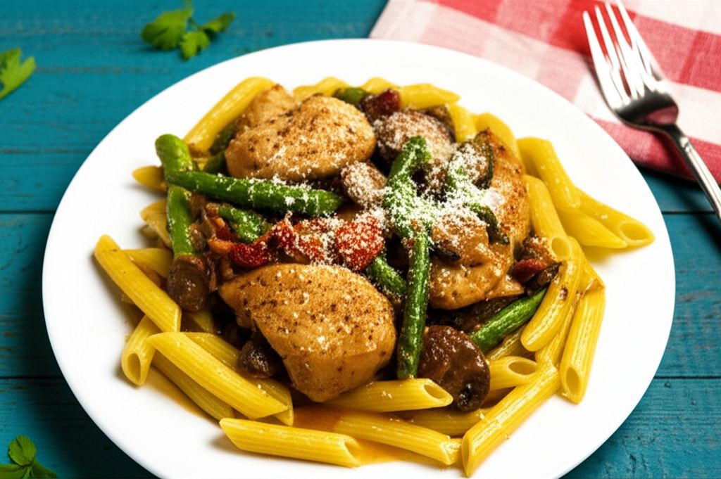 Marsala Cream Chicken with Asparagus